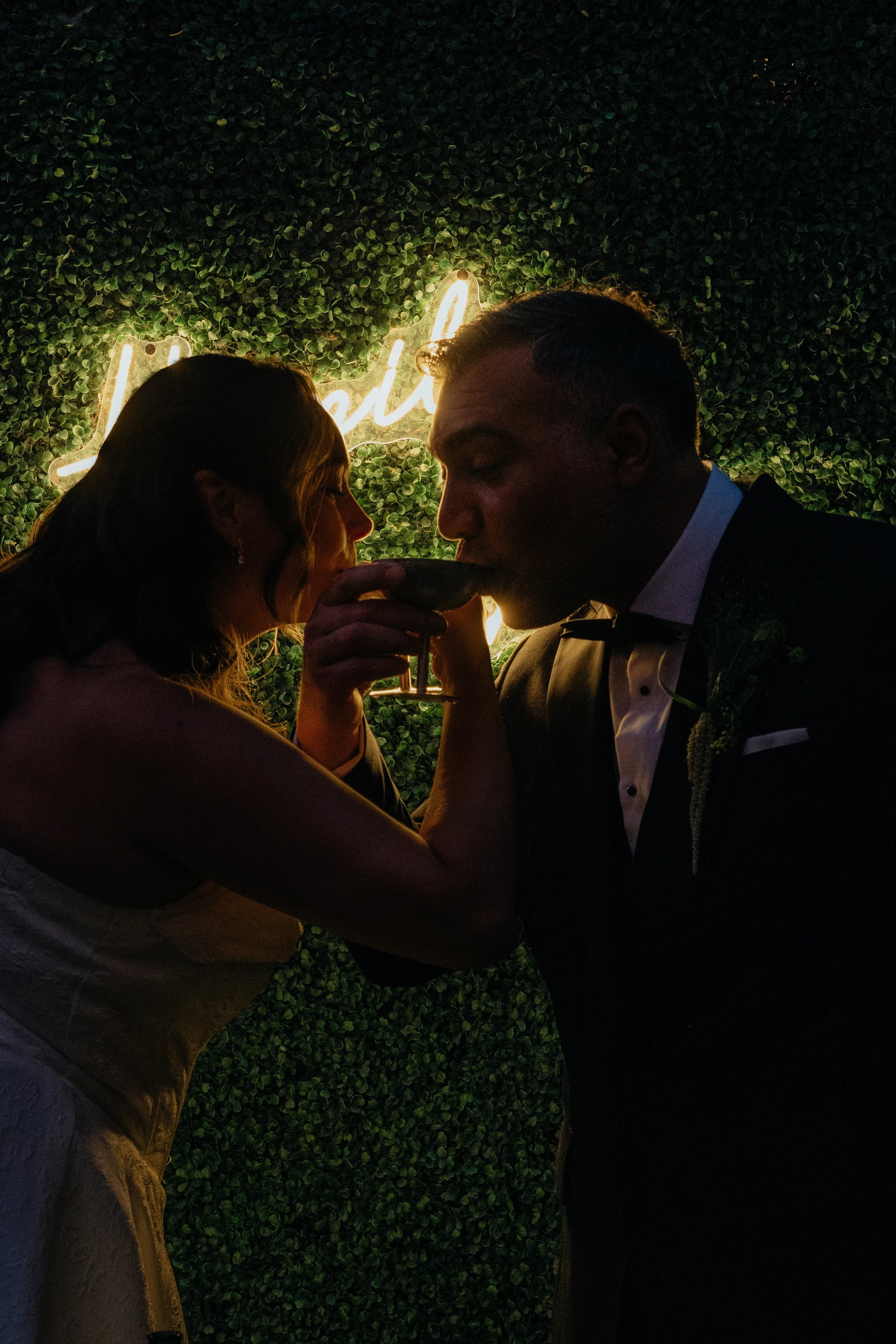 Bride and groom from Bella's styled wedding shoot