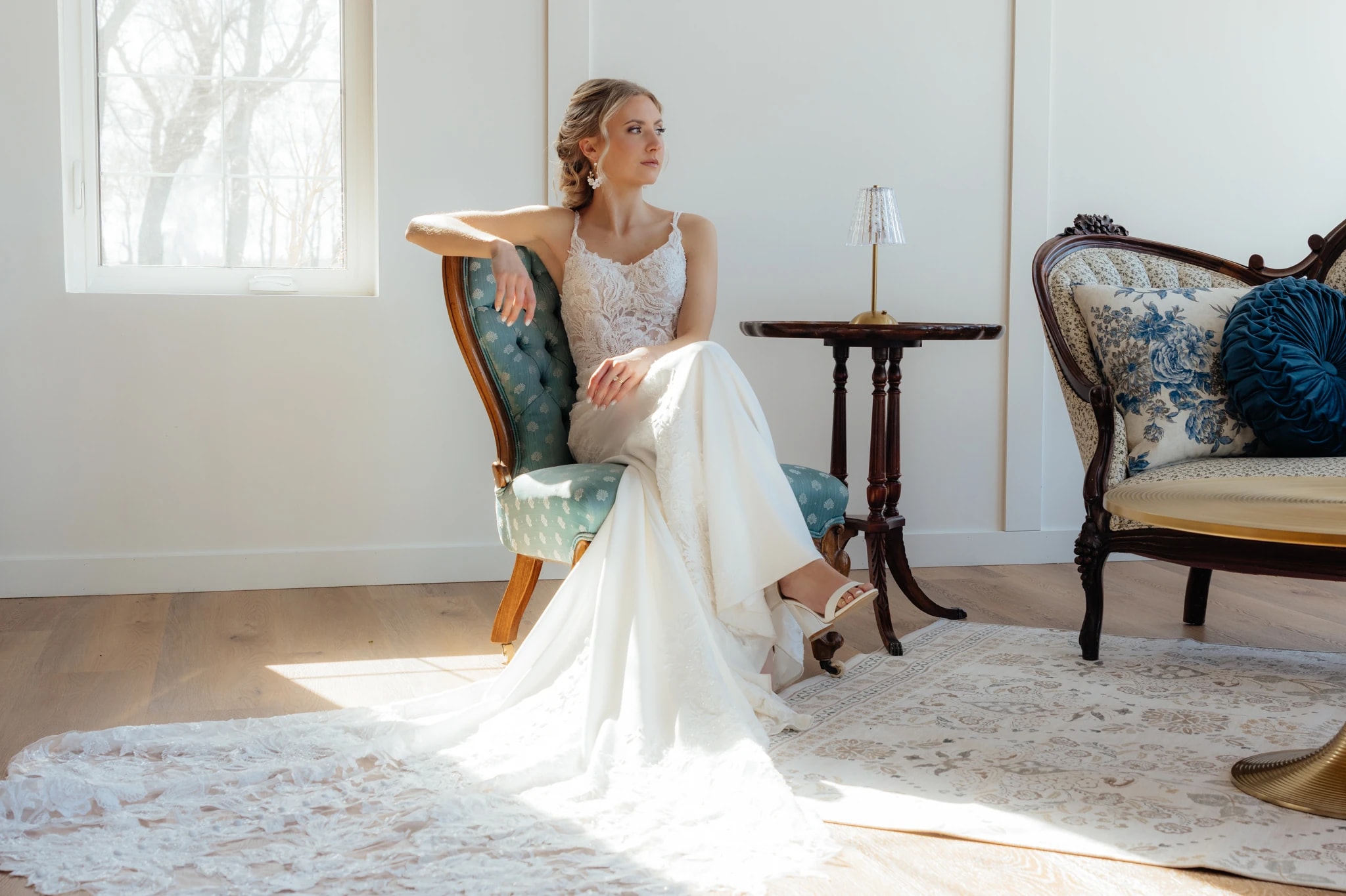 Styled wedding celebration outdoors